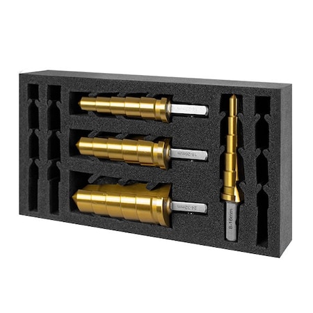 Versadrive HMT ImpactaStep Cutter InsertFoam Set 16, 22, 26, 32mm 506010-SET2